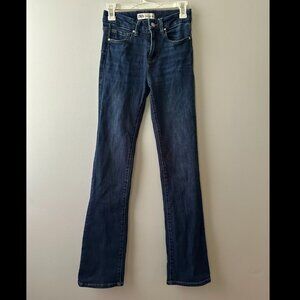 Flattering Skinny to Flare Cut Jeans - Medium/Dark Wash -  US 2